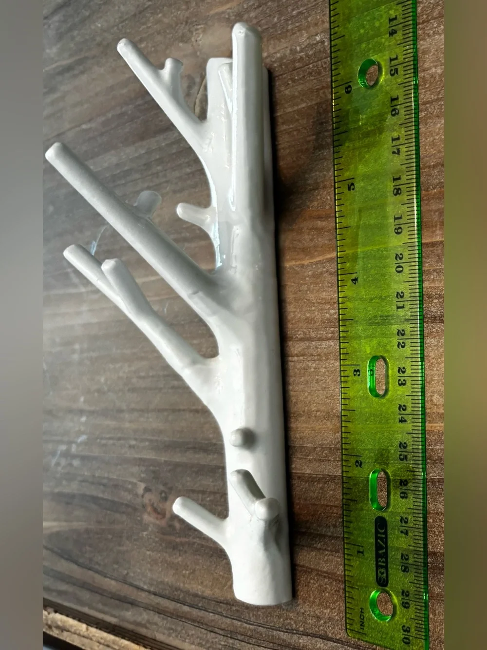 White Bosign Ceramic Branch Wall Hook - Jewelry/key Decorative Holder Wall Decor